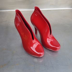 Red Melissa "Ashanti" Jelly Boots Size 8